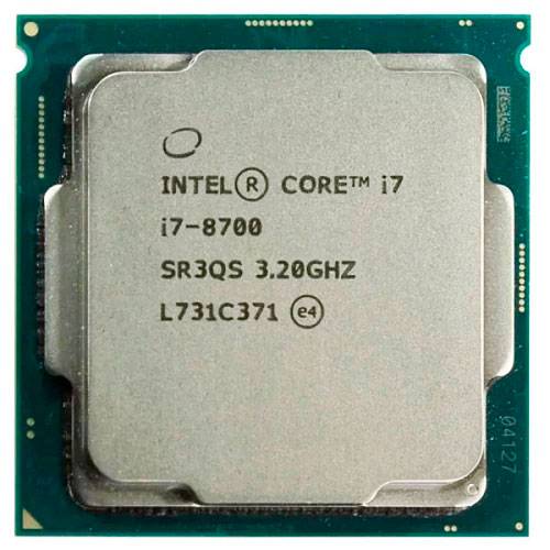 Центральный процессор Intel-Core i7 - 8700,  3.2 GHz, 12M, oem, LGA1151, CoffeeLake