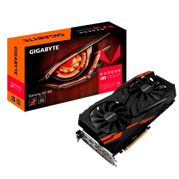 Видеокарта GIGABYTE Radeon RX Vega 56 GV-RXVEGA56 GAMING OC 8GD