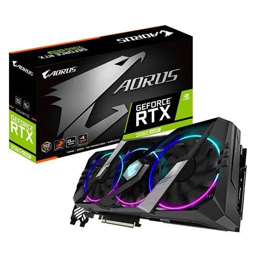 Видеокарта GIGABYTE RTX 2060 SUPER Gaming GV-N2060S AORUS 8GC 192Bit