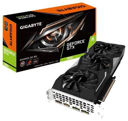 Видеокарта GIGABYTE GeForce GTX 1660 GV-N1660 GAMING OC 6GD