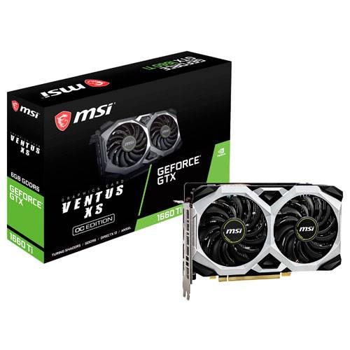Видеокарта MSI GeForce GTX 1660 Ventus XS OC