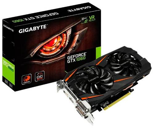 Видеокарта GIGABYTE GeForce GTX 1060 GV-N1060TWF2OC 3GD