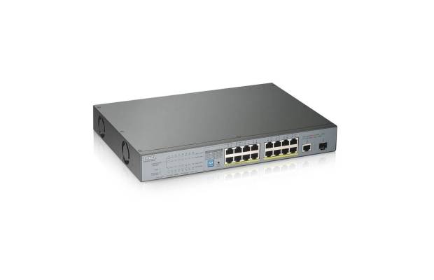 Коммутатор PoE+ для IP-видеокамер ZYXEL GS1300-18HP