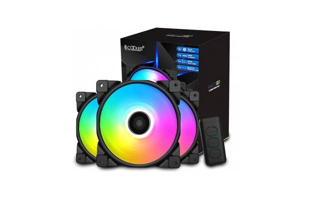 Вентиляторы для корпуса PCCooler HALO FRGB KIT 3 in 1
