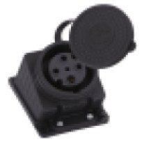 Розетка наружной установки наклонная трехфазная 3Р+Е 3х32А 380V