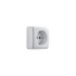 Розетка с/з белый