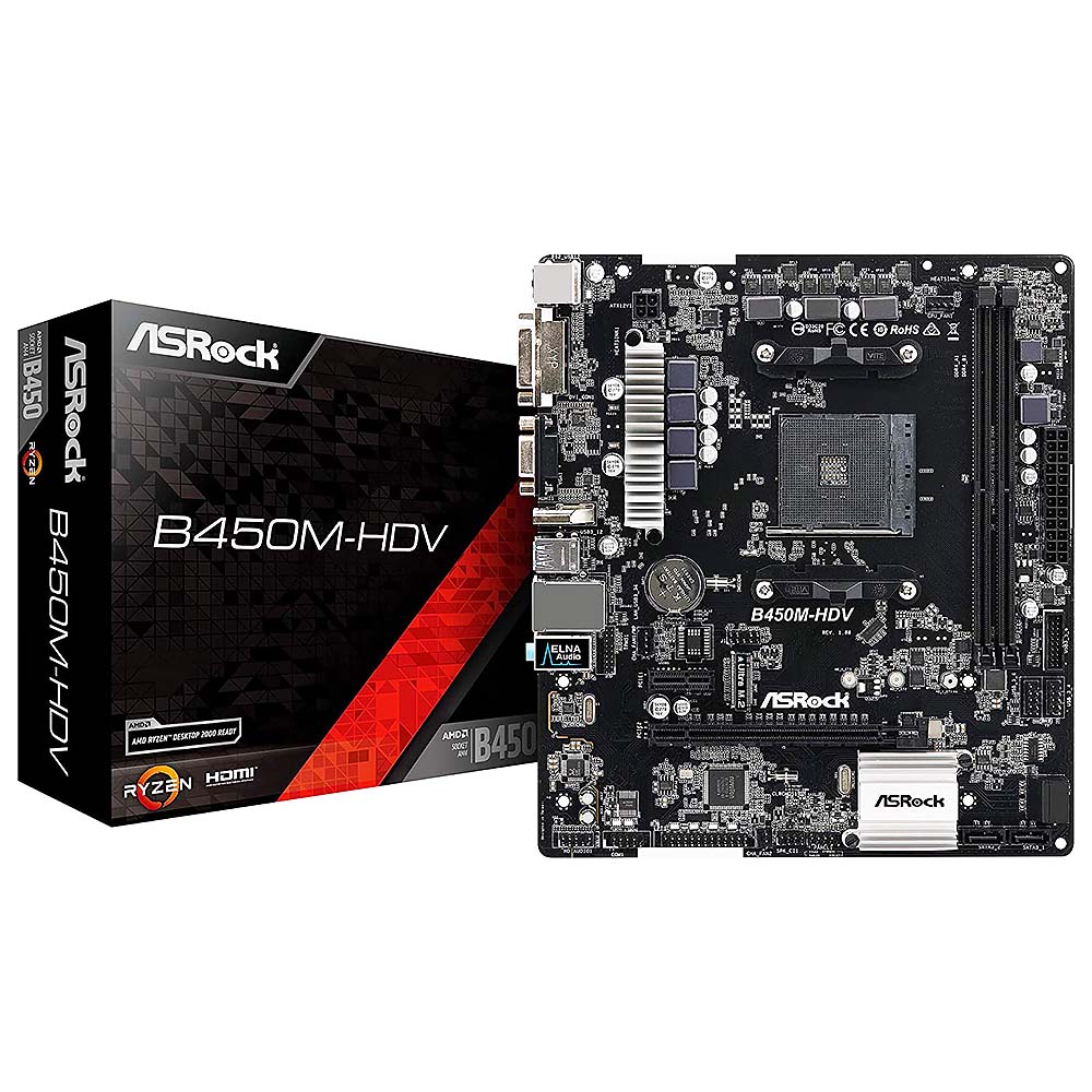 Материнская плата ASRock B450M-HDV
