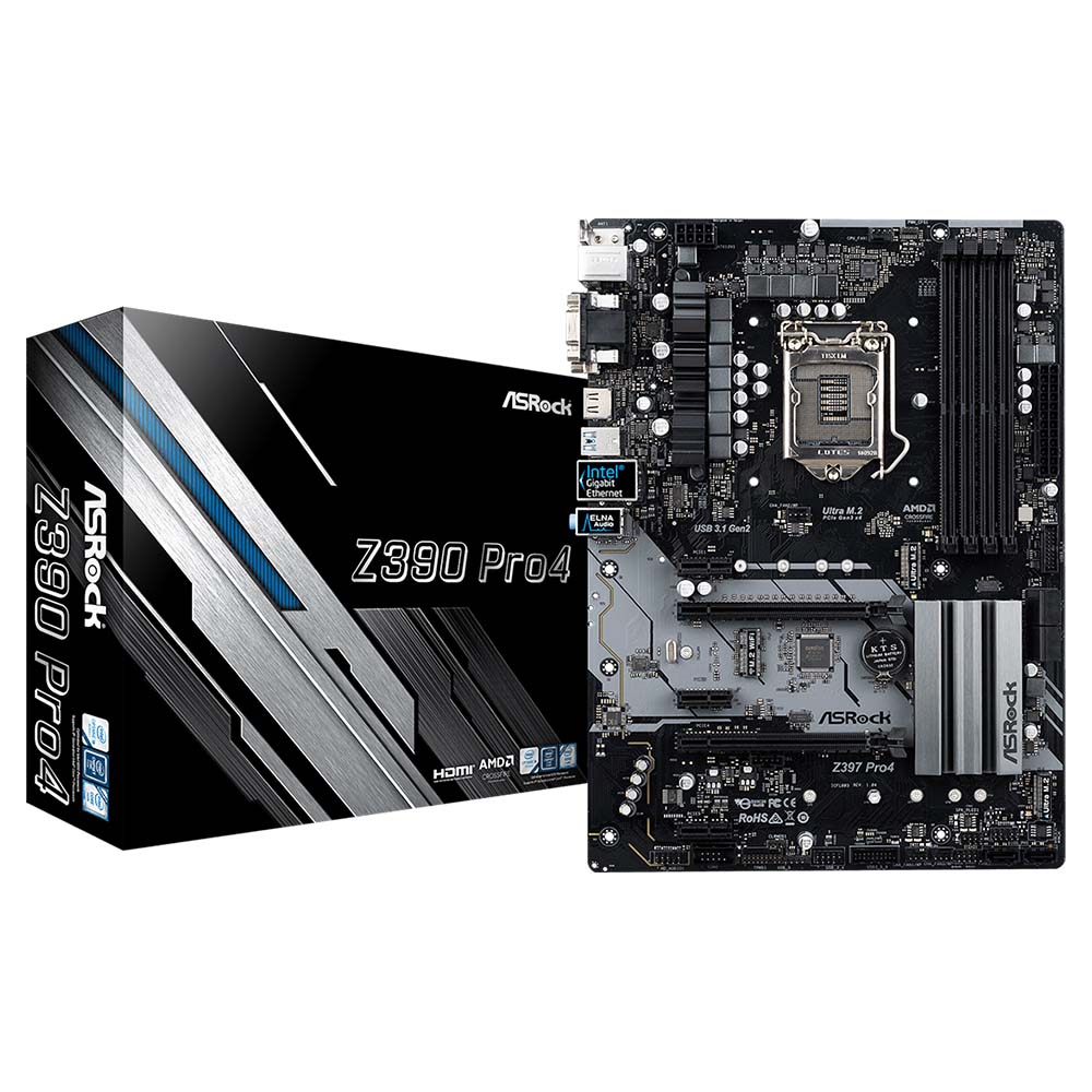 Материнская плата ASRock Z390 PRO 4