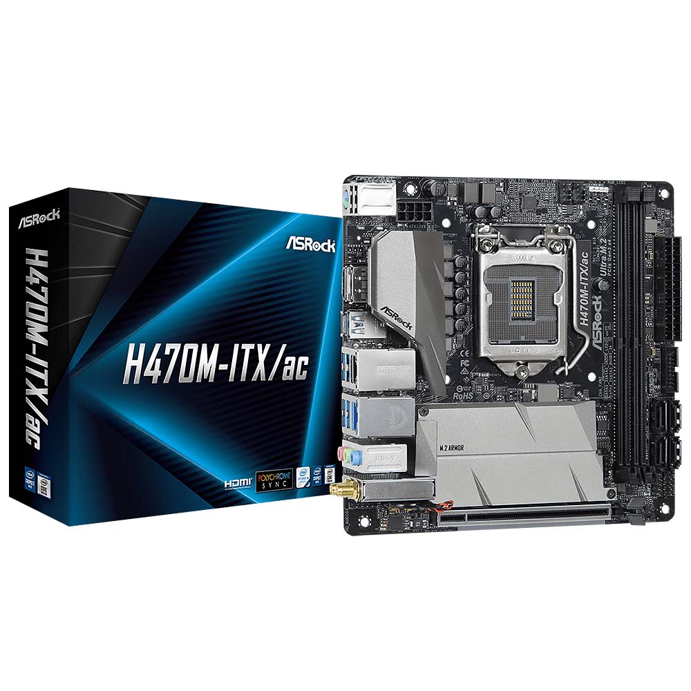 Материнская плата ASRock H470M ITX/AC