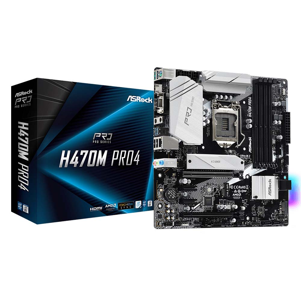 Материнская плата ASRock H470M Pro4