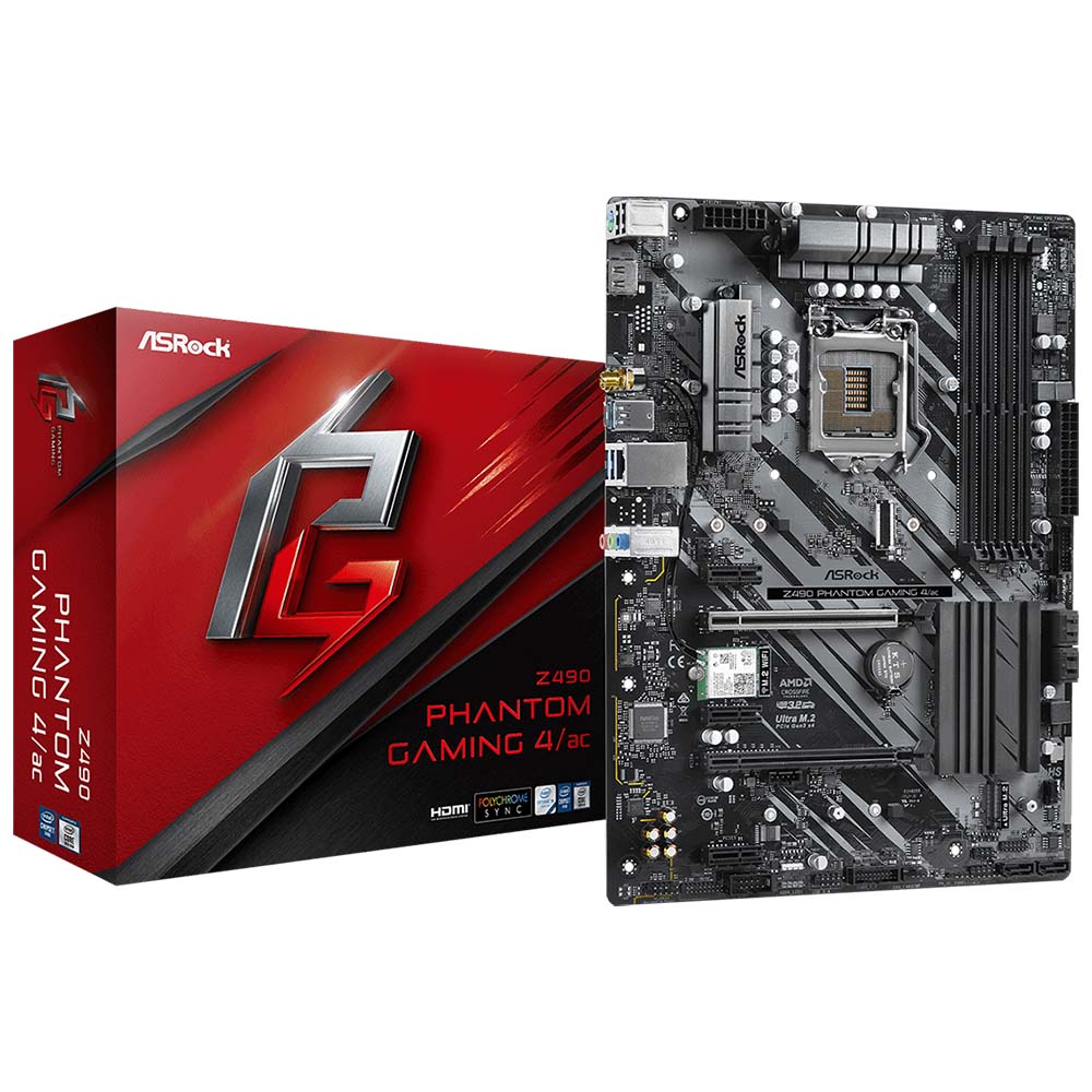 Материнская плата ASRock Z490 Phantom Gaming 4/AC
