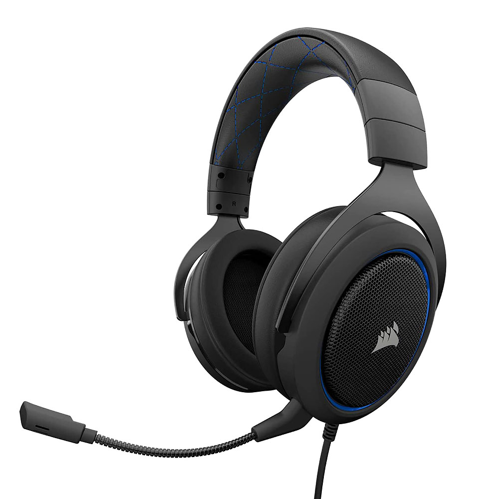 Наушники Corsair HS50 Stereo Carbon Blue
