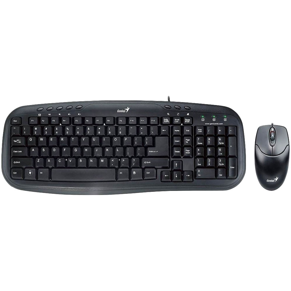 Клавиатура и мышь Genius KM-200 Black USB