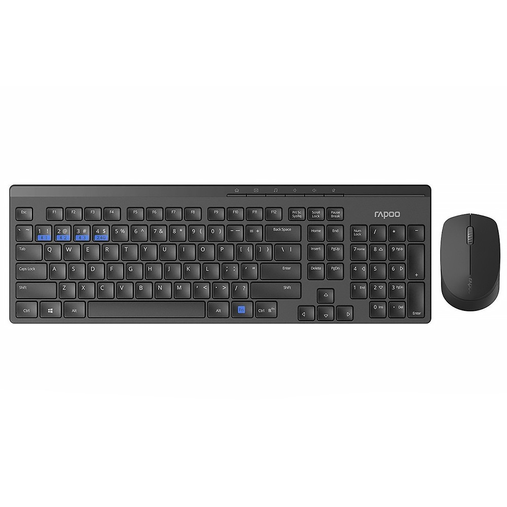 Клавиатура и мышь Rapoo 8100M Wireless USB