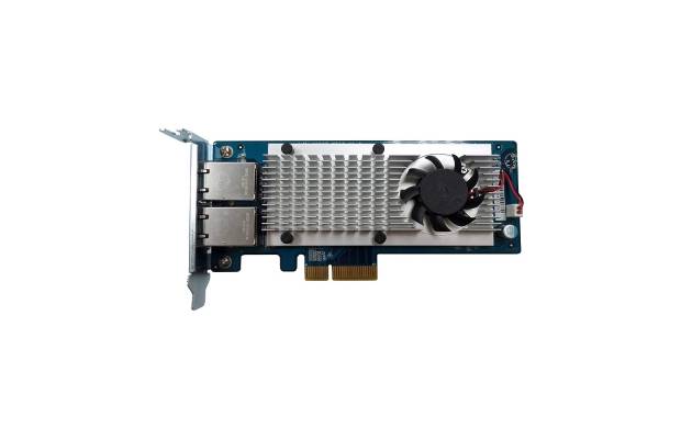 Двухпортовая сетевая карта 10 GbE QNAP LAN-10G2T-X550