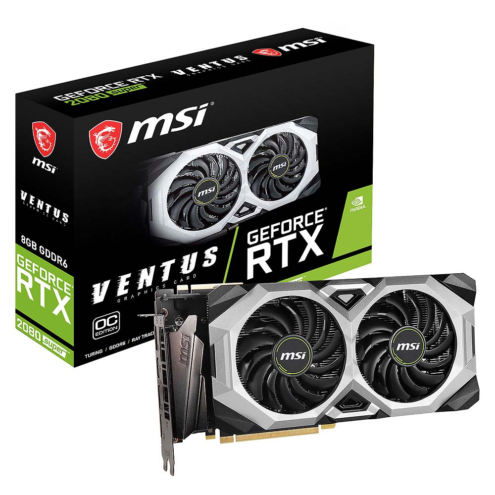 Видеокарта MSI 8GB RTX 2080 Super Ventus XS OC DDR6 256bit