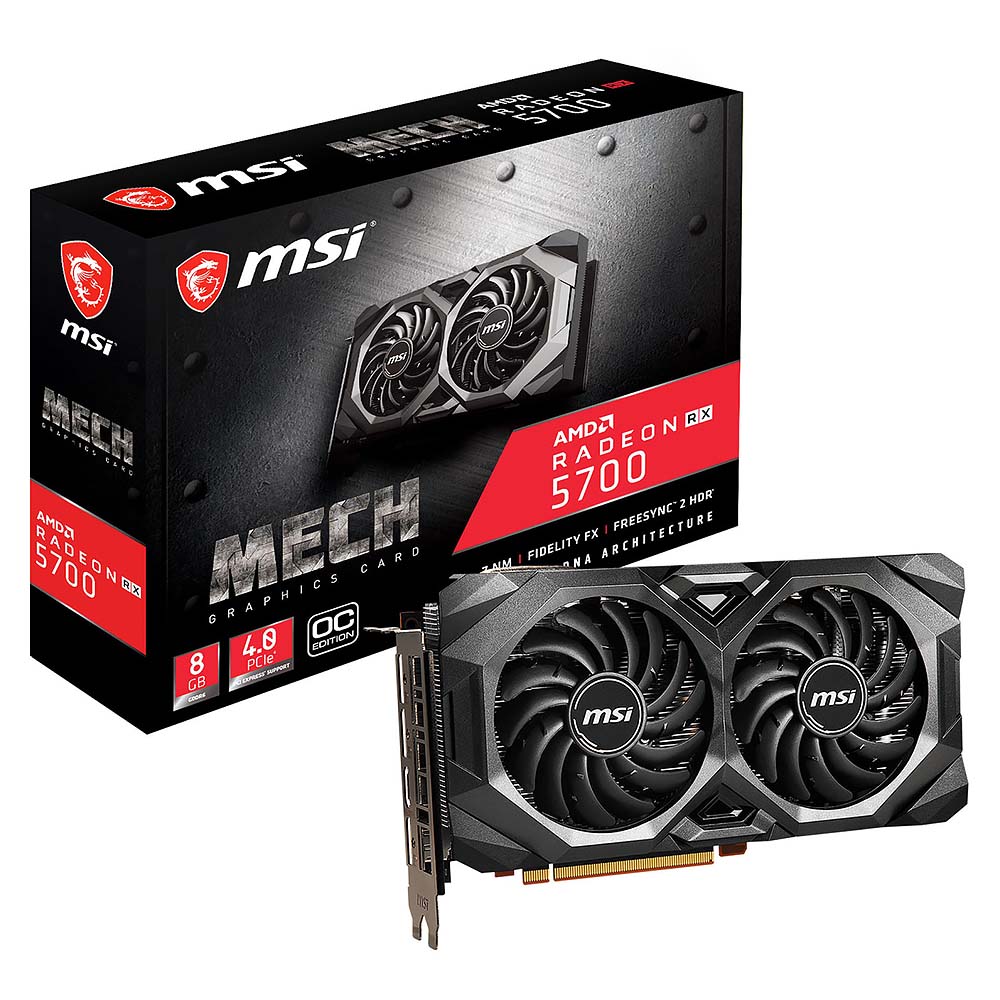 Видеокарта MSI AMD Radeon 8GB RX 5700 MECH OC DDR6 192bit