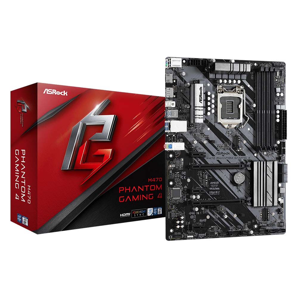 Материнская плата ASRock H470 Phantom Gaming 4