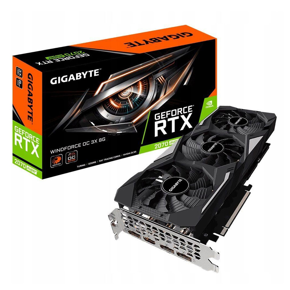 Видеокарта GIGABYTE GeForce RTX 2070 Super Windforce OC 3X 8GB GDDR6 256bit