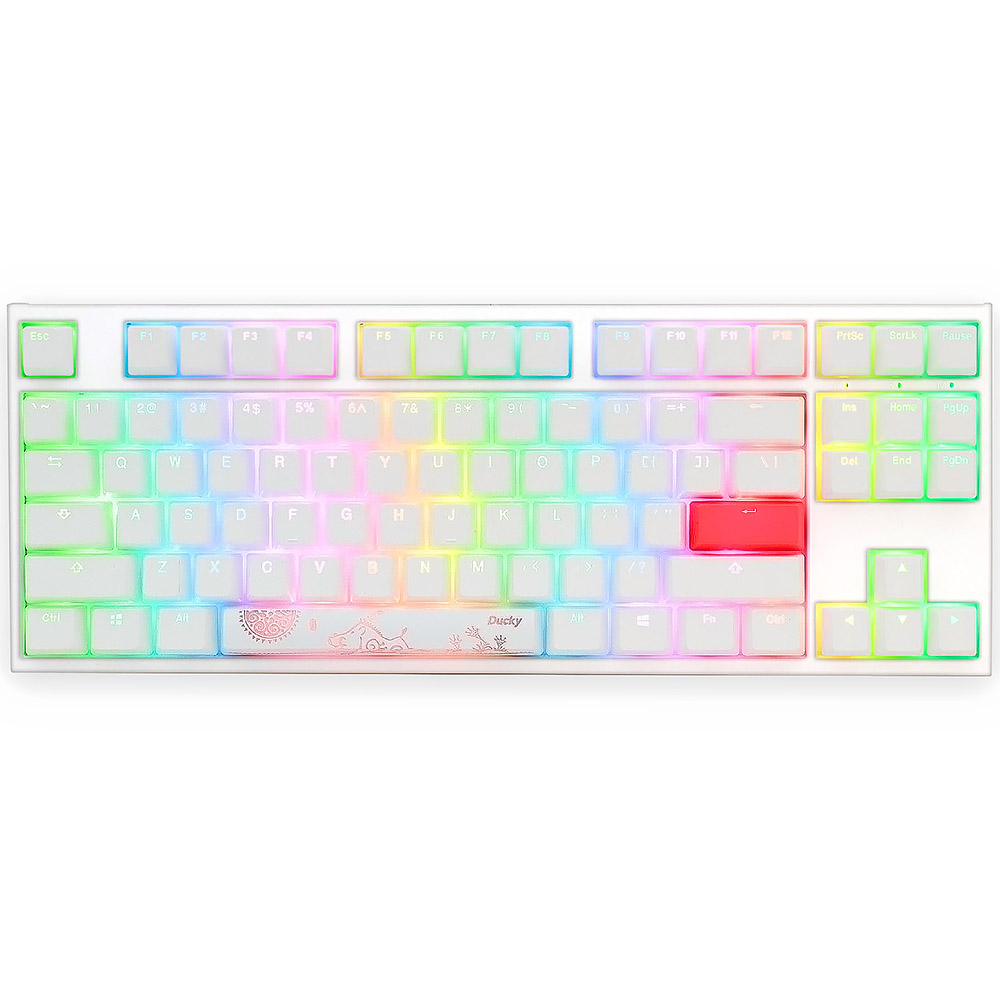 Клавиатура Ducky One 2 TKL RGB White