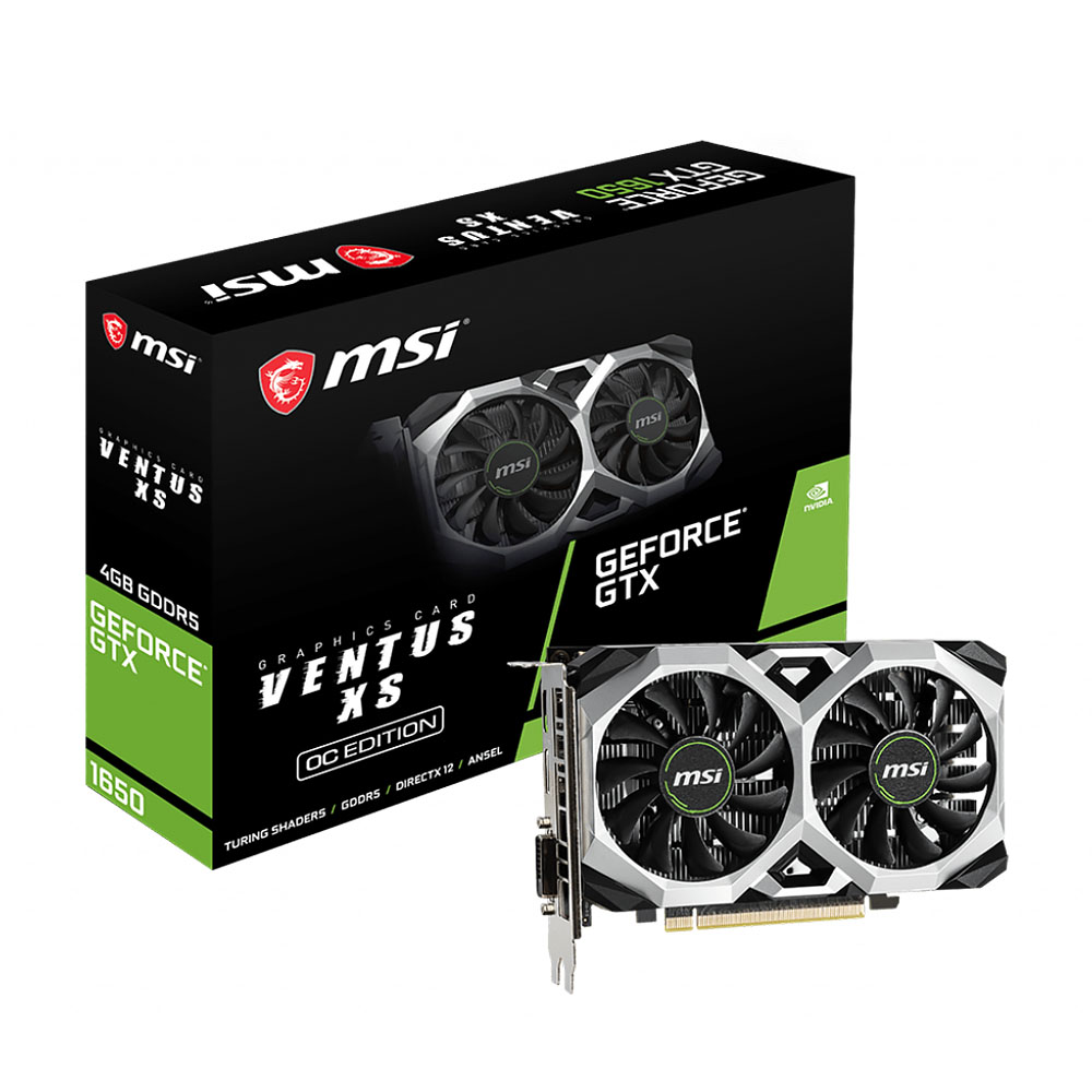Видеокарта MSI GeForce GTX 1650 Super Ventus XS OC  4GB