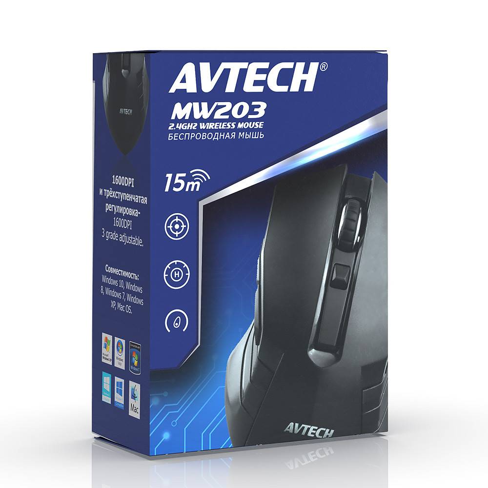 Компьютерная мышь AVTECH MW203 Wireless