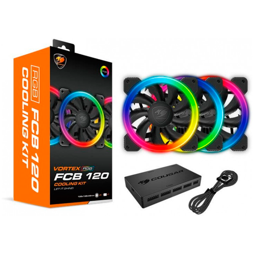 Комплект вентиляторов для корпуса COUGAR VORTEX RGB FCB 120 Cooling Kit