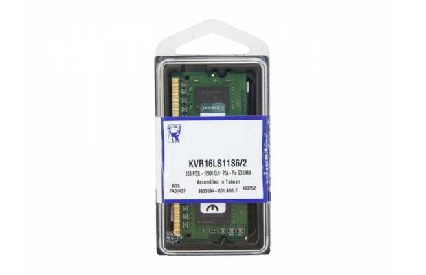 Оперативная память Kingston DDR3 2GB 1600 SO-DIMM