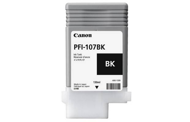 Картридж Canon PFI107 BK 130 ml