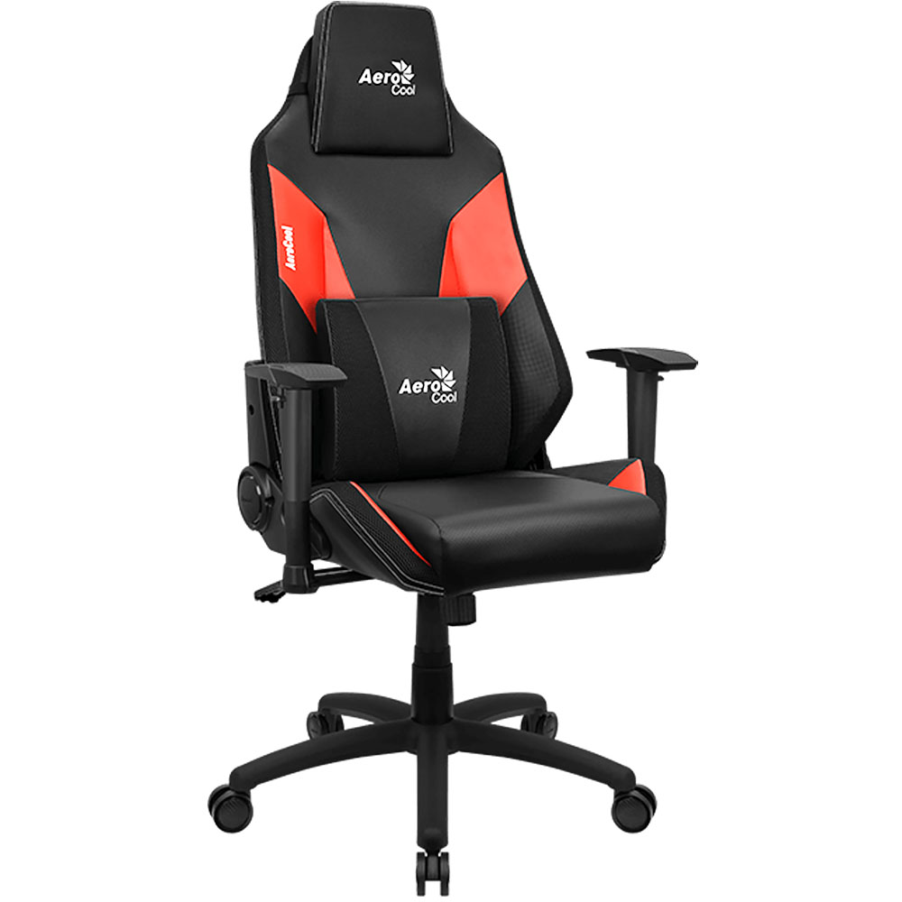 Кресло компьютерное игровое AeroCool Admiral Black-Red