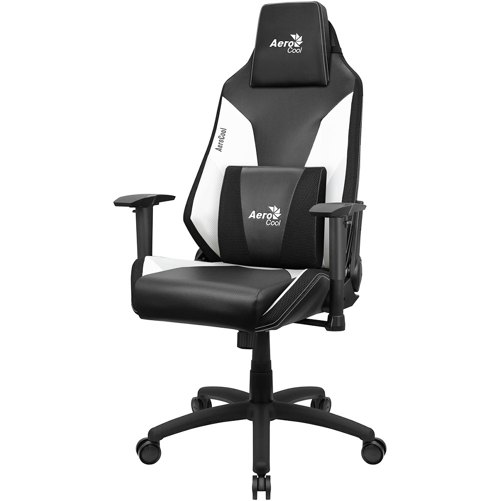 Кресло компьютерное игровое AeroCool Admiral Black-White