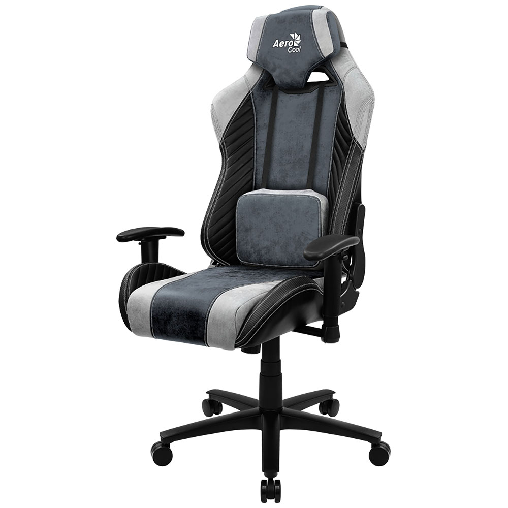 Кресло компьютерное игровое AeroCool Baron Steel Blue