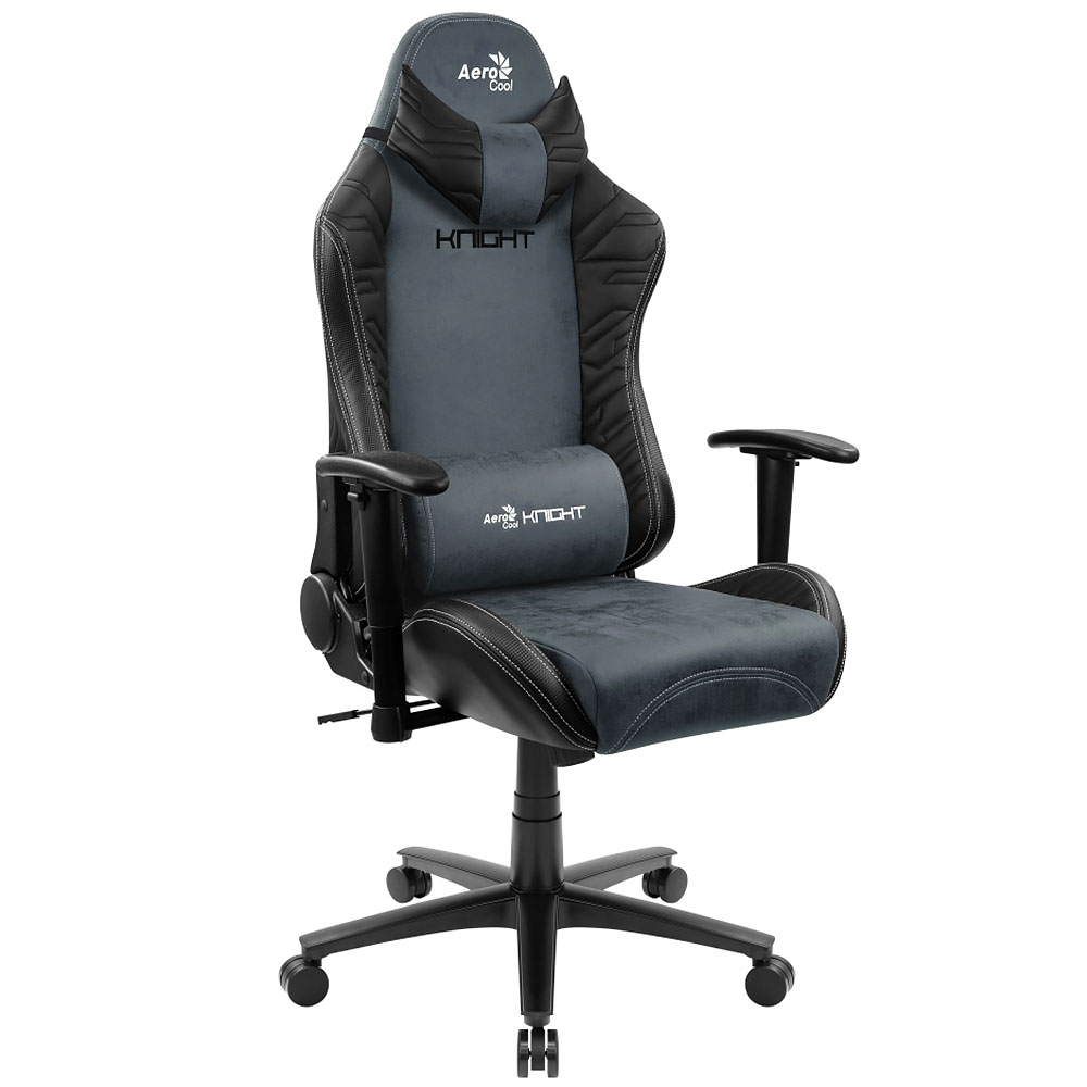 Кресло компьютерное игровое AeroCool Knight Steel Blue