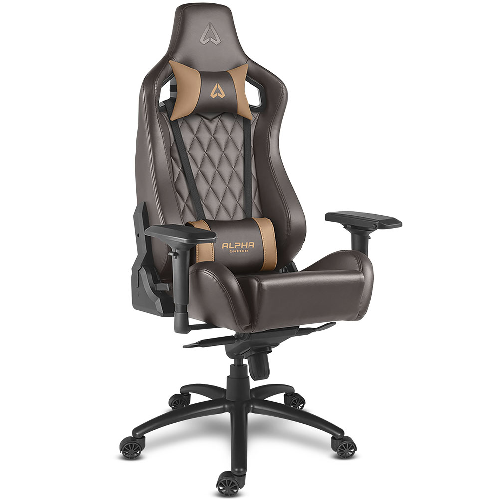 Кресло компьютерное игровое Alpha Gamer Polaris Office Brown