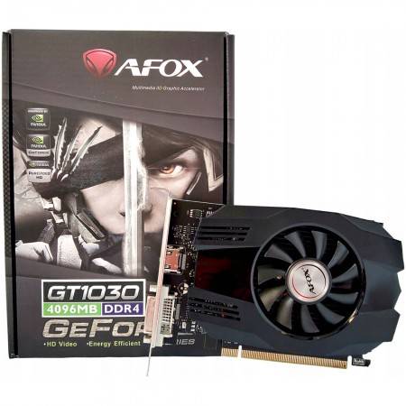 Видеокарта AFOX AF1030-4096D4H5 GT1030 4GB 64BIT DDR4